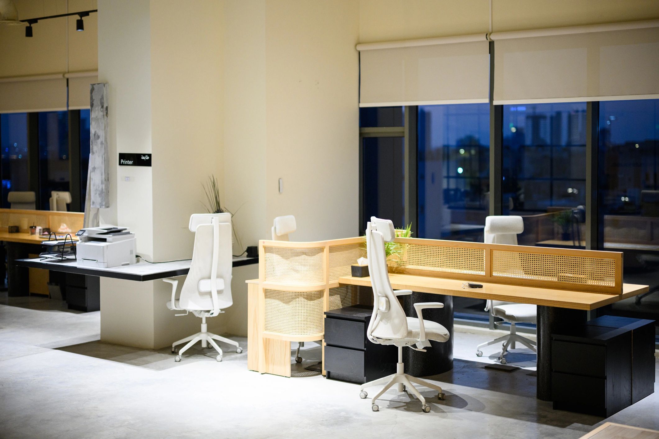 Modern office interior ready for tenant improvement work